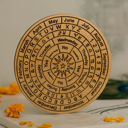 Astrological Dowsing Board – Vastu Remedy for Planetary & Zodiac Guidance | Ideal for Cosmic Timing Analysis | 6 & 9 Inchs