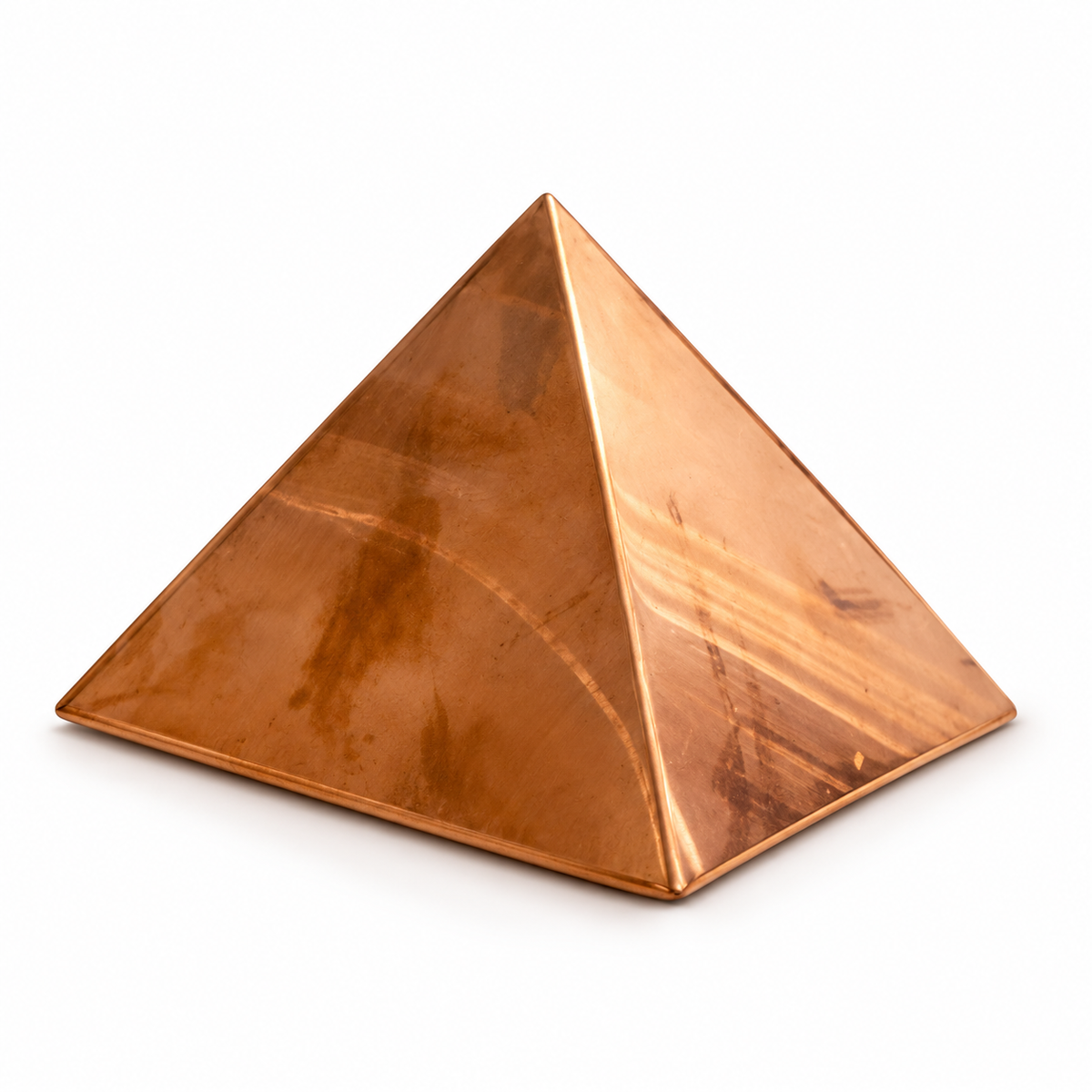 Hollow Copper Pyramid Vastu Remedy for Energy Correction, Space Purification and Healing Balance for Home, Office and Meditation Use | 7.6 cm | 160 g