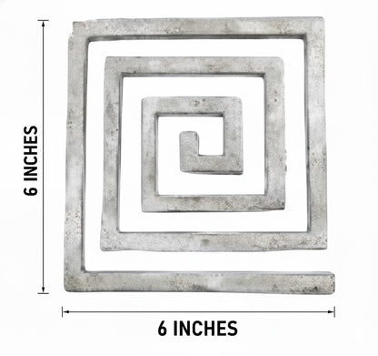 Lead Plain Vastu Helix in 6 inch size for powerful South-West remedy. Correct SW toilet, staircase, cuts and missing corner. Bring stability and support.