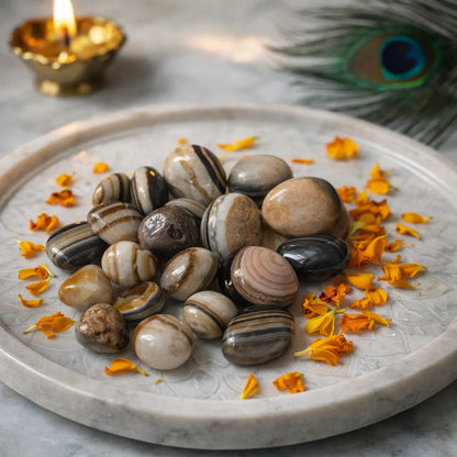 Natural Sulemani Hakik Tumbled Stones – Vastu Remedy for Protection & Saturn Relief | Ideal for South-West Stability | 100g / 500g / 1kg