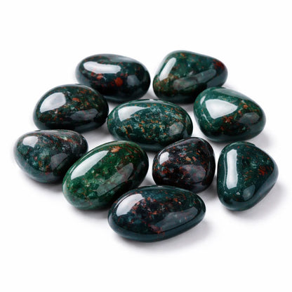Natural Bloodstone Tumbled Stones – Vastu Remedy for Vitality & Protection | Ideal for South Direction Strength | 100g / 500g / 1kg