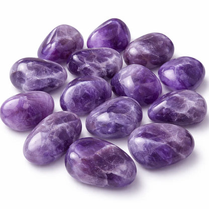 Premium Amethyst Tumbled Stones | 100% Natural Crystal for Spiritual Growth & Vastu Remedy | Vastu Mandir