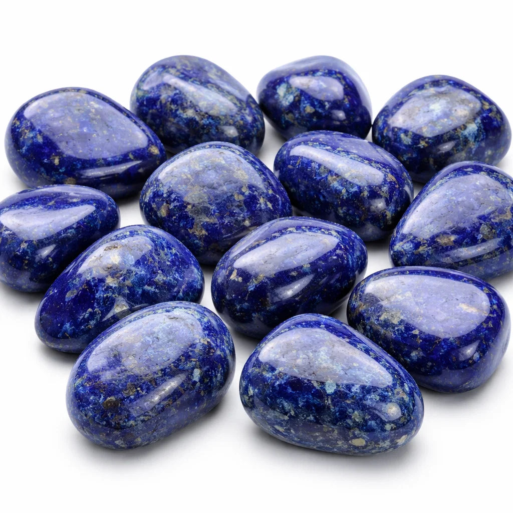 Lapis Lazuli Healing Stones – Natural Tumbled Crystal for Deep Meditation, Wisdom, Third Eye Activation & Vastu Remedy