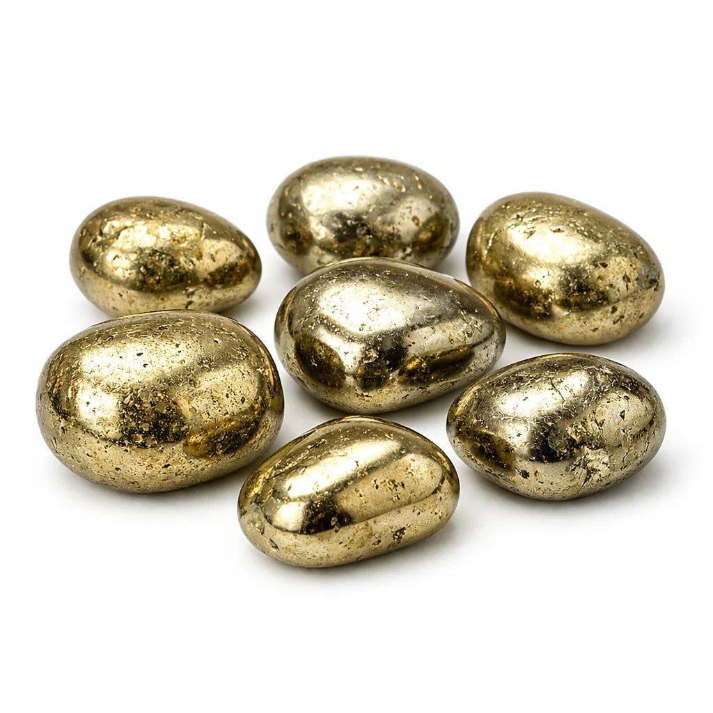 Premium Golden Pyrite Tumbled Stones for Vastu Wealth & Prosperity | Vastu Mandir