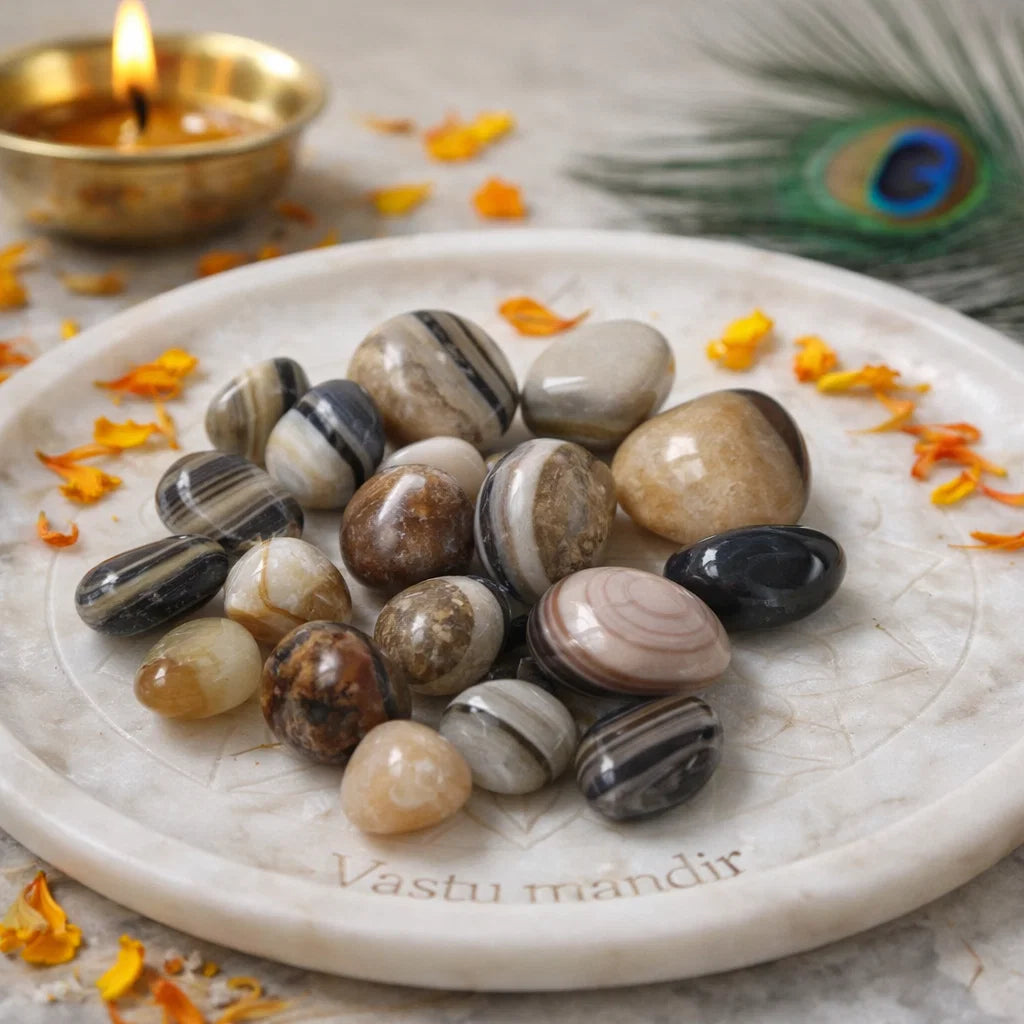 Natural Sulemani Hakik Tumbled Stones – Vastu Remedy for Protection & Saturn Relief | Ideal for South-West Stability | 100g / 500g / 1kg