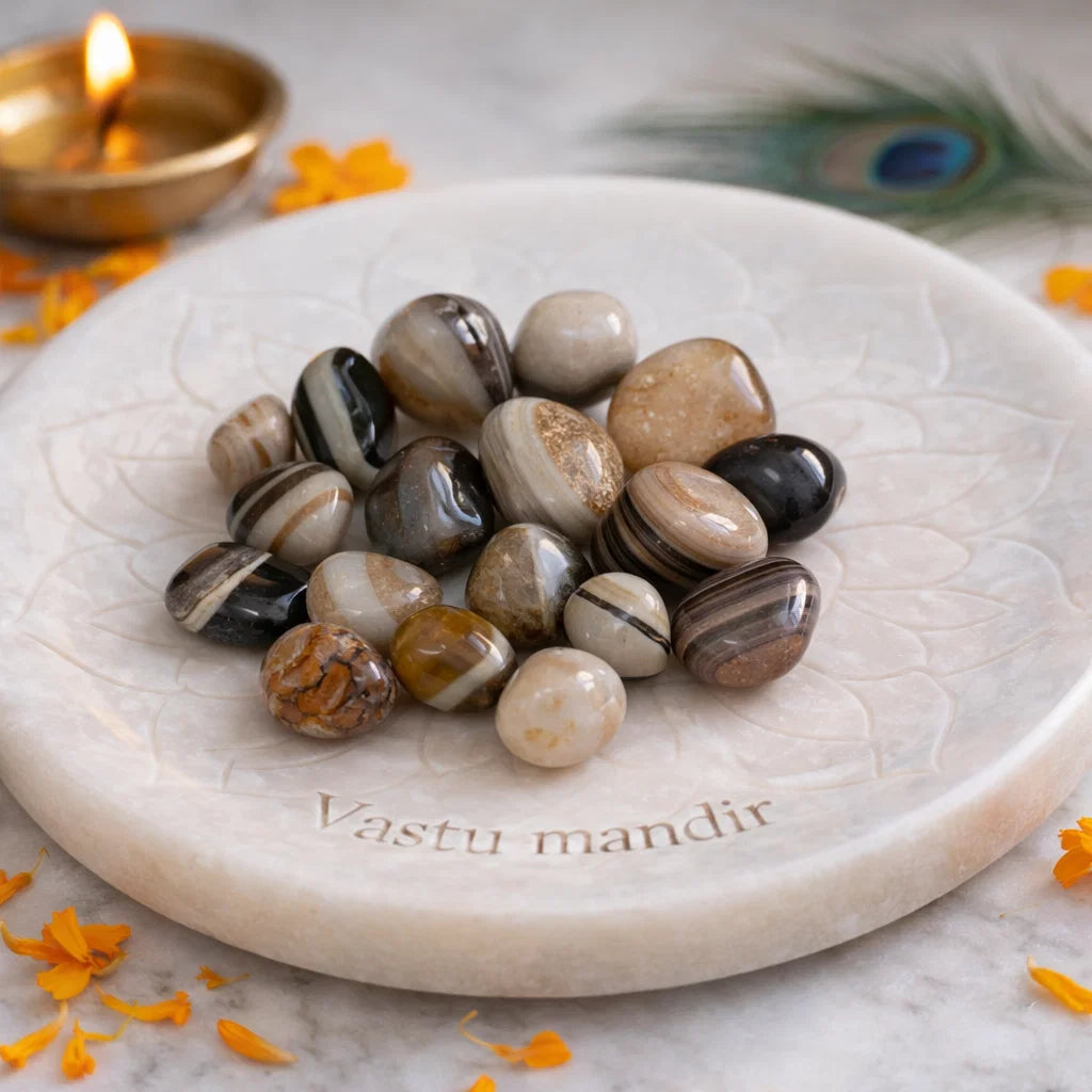 Natural Sulemani Hakik Tumbled Stones – Vastu Remedy for Protection & Saturn Relief | Ideal for South-West Stability | 100g / 500g / 1kg