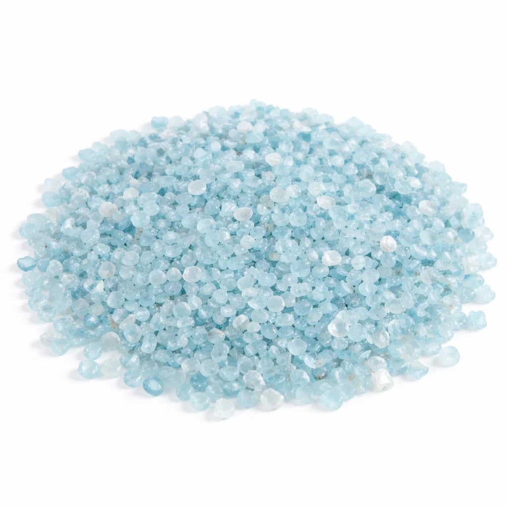 Aquamarine Crystal Chips – Vastu Remedy for Soothing Clarity | Chakra Balance & Calm | 100g / 500g / 1kg