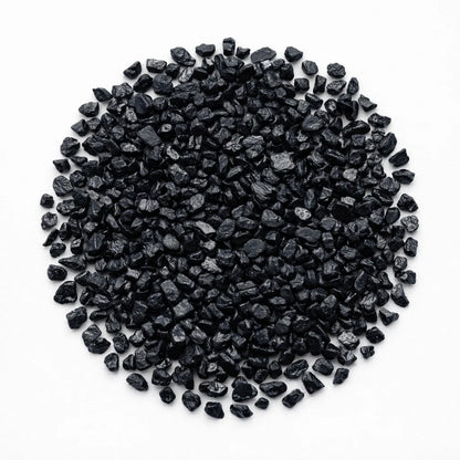 Natural Black Tourmaline Crystal Chips – Universal Vastu Remedy for Protection, EMF Shielding & Negative Energy Removal in Home, Office & Healing Spaces