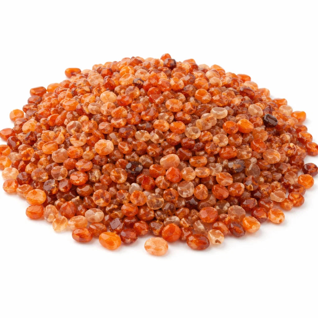Carnelian Crystal Chips – Vastu Remedy for Success Motivation | Prosperity Rituals & Art | 100g / 500g / 1kg
