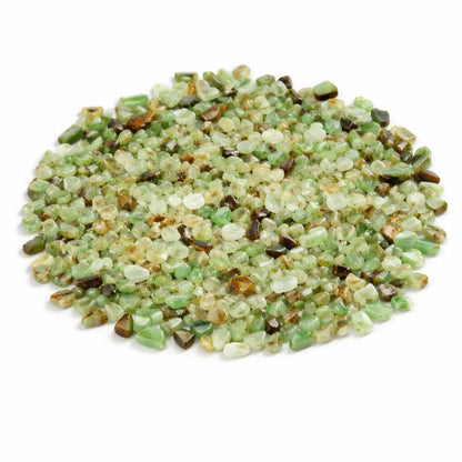 Authentic Chrysophase Chips for Heart Chakra Balance, Communication & Vastu Harmony — Intention Grids & Relaxation Energy Stones