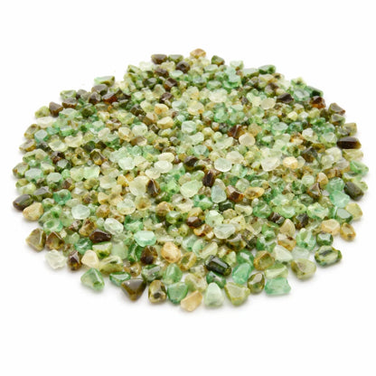 Authentic Chrysophase Chips for Heart Chakra Balance, Communication & Vastu Harmony — Intention Grids & Relaxation Energy Stones