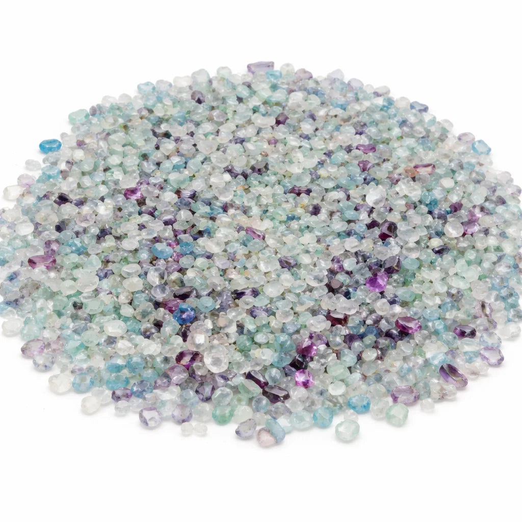 Fluorite Crystal Chips – Vastu Remedy for Study Focus | Aura Cleansing Peace | 100g / 500g / 1kg