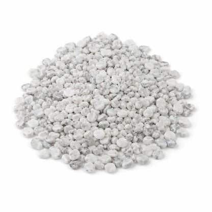 Howlite Chips on a white background