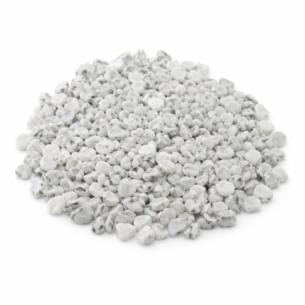 Howlite Crystal Chips – Vastu Remedy for Anger Reduction | Desk Meditation Clearing | 100g / 500g / 1kg