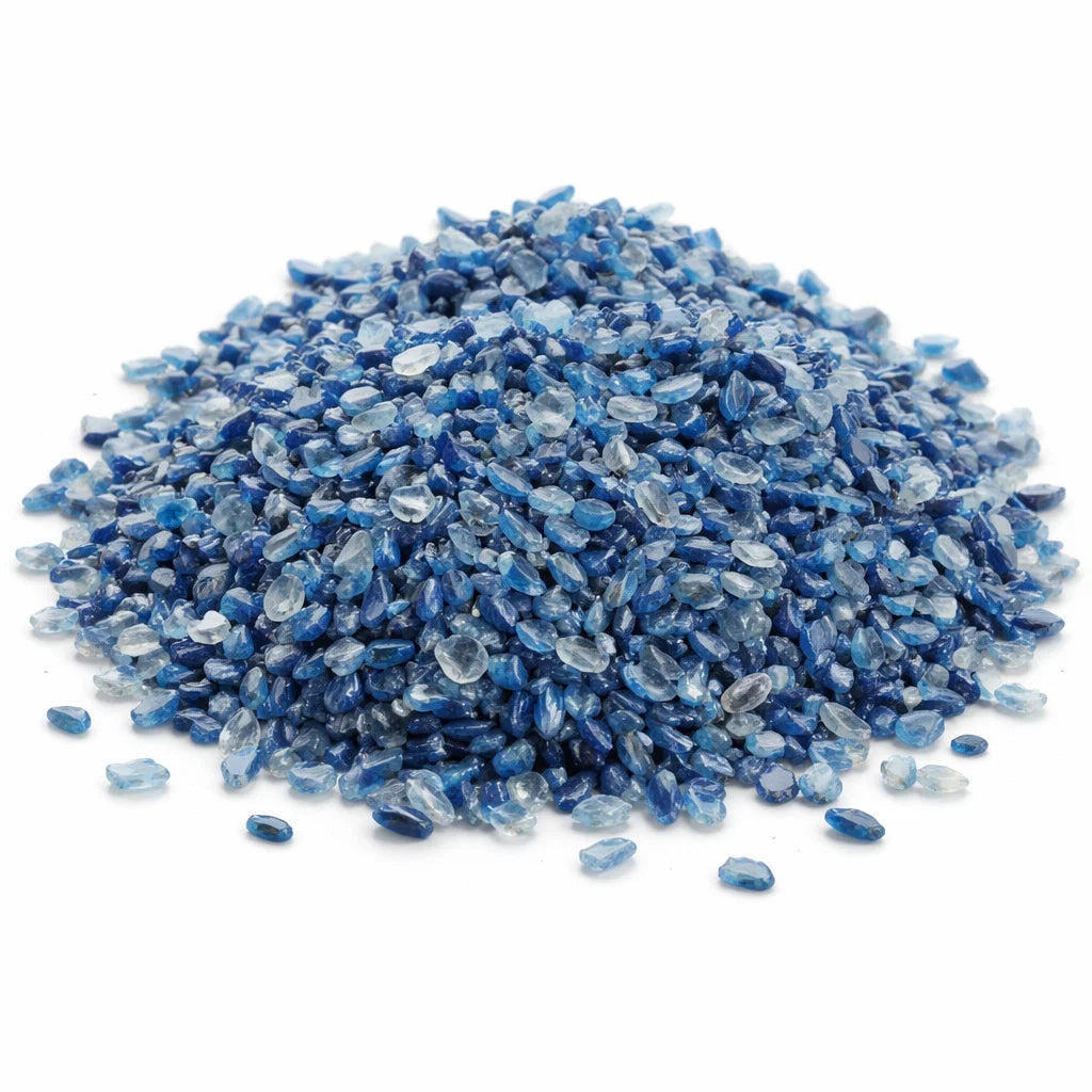 Authentic Kyanite Chips – Vastu Remedy for Clarity, Communication & Protection for Grid, Corner & Mindfulness Rituals