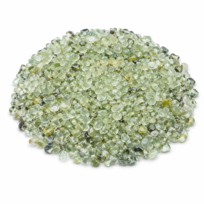 Prehnite Crystal Chips – Vastu Remedy for Heart Healing | Bedroom Calm Mindfulness | 100g / 500g / 1kg