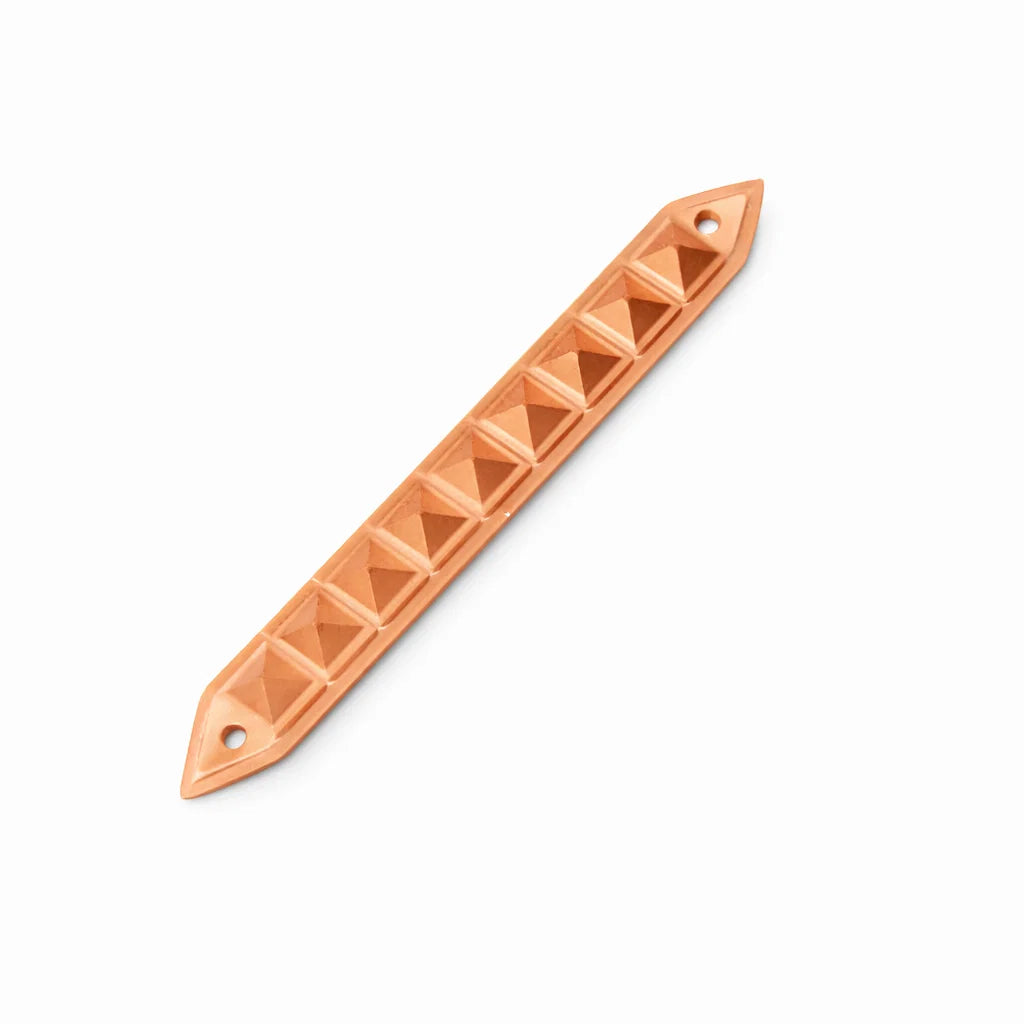 9 Pyramid Strip 7" for Vastu Remedy & Energy Divider — Copper, Brass & Lead Metal Strip for Door Threshold & Toilet Correction Vastu Dosh Nivaran By Vastu Mandir