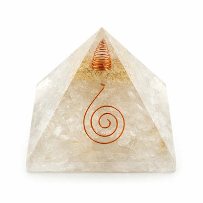 Natural Selenite Crystal Pyramid Vastu Remedy for Energy Cleansing, Crystal Charging, Crown Chakra Healing and Space Purification for Meditation, Reiki and Home Decor | 6.5 cm | 100  gm