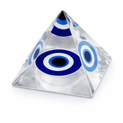 Premium Vastu Mandir Nazar Raksha Pyramid for Home Protection, Aura Cleansing, and Emotional Security | Large Evil Eye Charm By Vastu Mandir