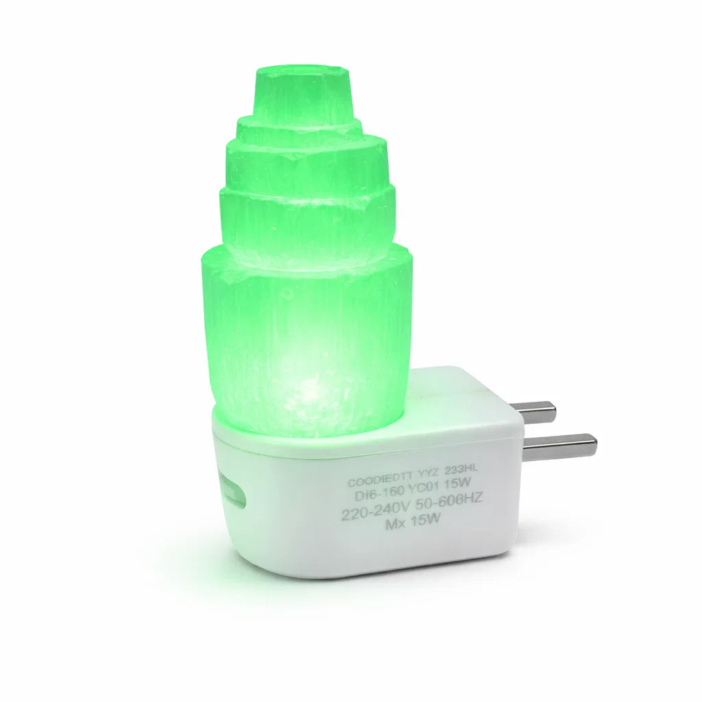 Premium Natural Selenite Tower Lamp Vastu Remedy LED with Dimmer for Aura Cleansing, Crown Chakra Activation & Negative Energy Removal Vastu Remedies in Bedrooms, Meditation Spaces & Northeast Corners by Vastu Mandir