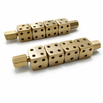 Brass Ramal Pass Dice for Divination — Professional Vastu Remedy, Astrology & Spiritual Consulting Set By Vastu Mandir