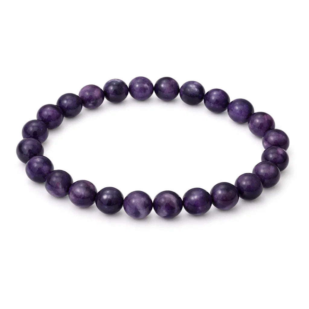 Natural Amethyst Crystal Bracelet – Vastu Remedy for Peace & Spiritual Growth | 8mm Beads