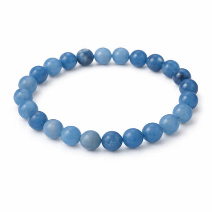 Premium Natural Aquamarine 8mm Bead Bracelet Vastu remedy for Calm & Confidence – Vastu Mandir