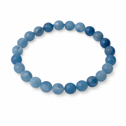 Premium Natural Aquamarine 8mm Bead Bracelet Vastu remedy for Calm & Confidence – Vastu Mandir