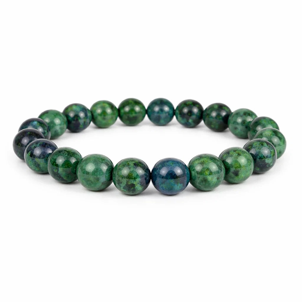 Natural Azurite Crystal Bracelet – Vastu Remedy for Intuitive Clarity & Emotional Balance | 8mm Beads