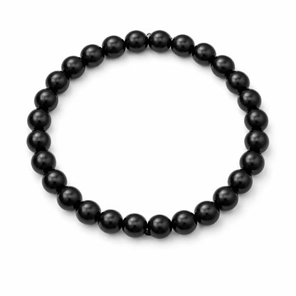 Black Tourmaline Hydro Crystal Bracelet – Vastu Remedy for Protection & Mental Focus | 10mm Beads