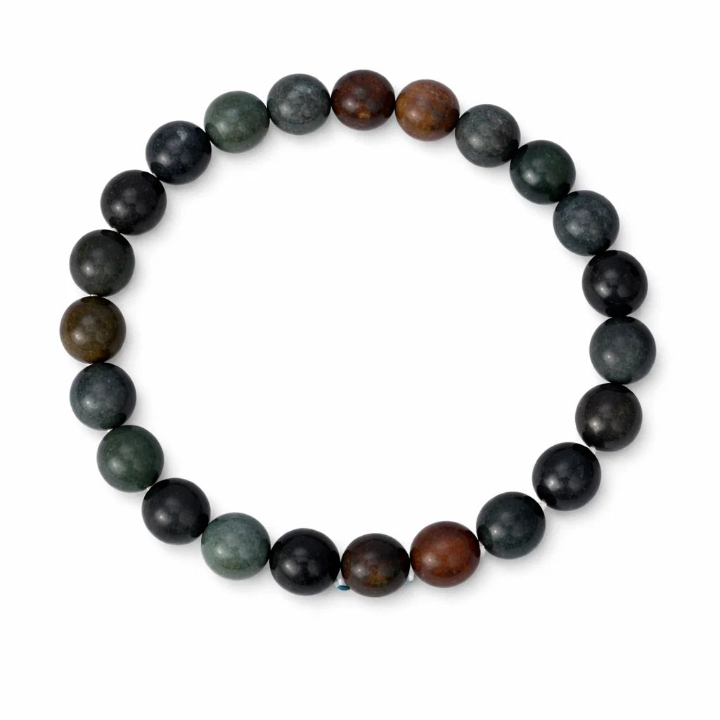 Natural Bloodstone Crystal Bracelet – Vastu Remedy for Vitality & Protective Strength | 8mm Beads
