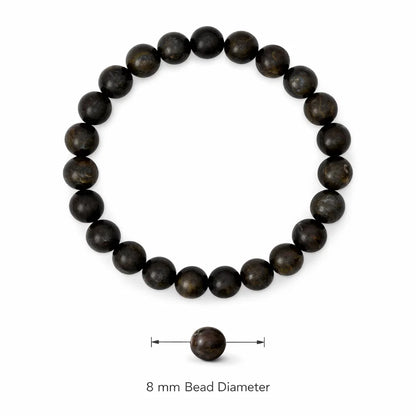 Natural Bronzite Crystal Bracelet – Vastu Remedy for Confidence, Stability & Inner Calm | 8mm Beads