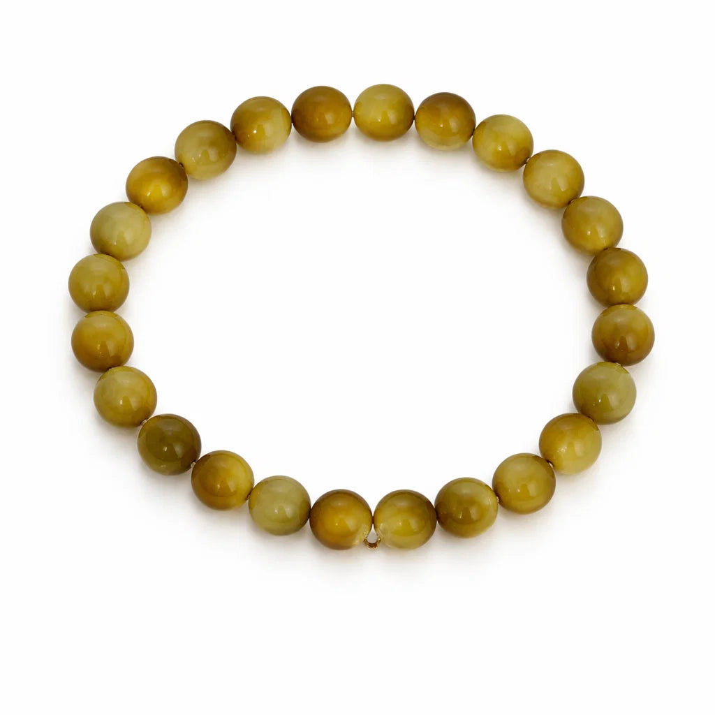 Premium Natural Cat’s Eye 8mm Bead Bracelet, Vastu Remedy for Sharp Focus
