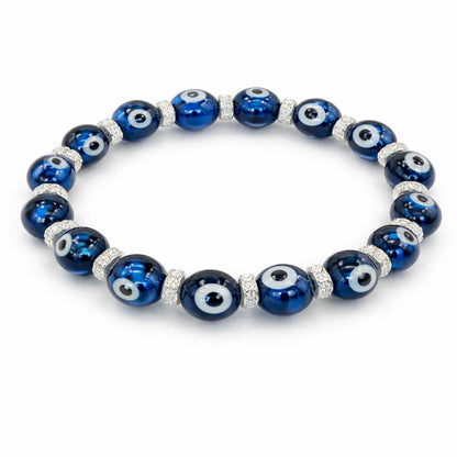 Evil Eye Protection Bracelet 10mm – Vastu Remedy to Ward Off Negativity & Bad Vibes