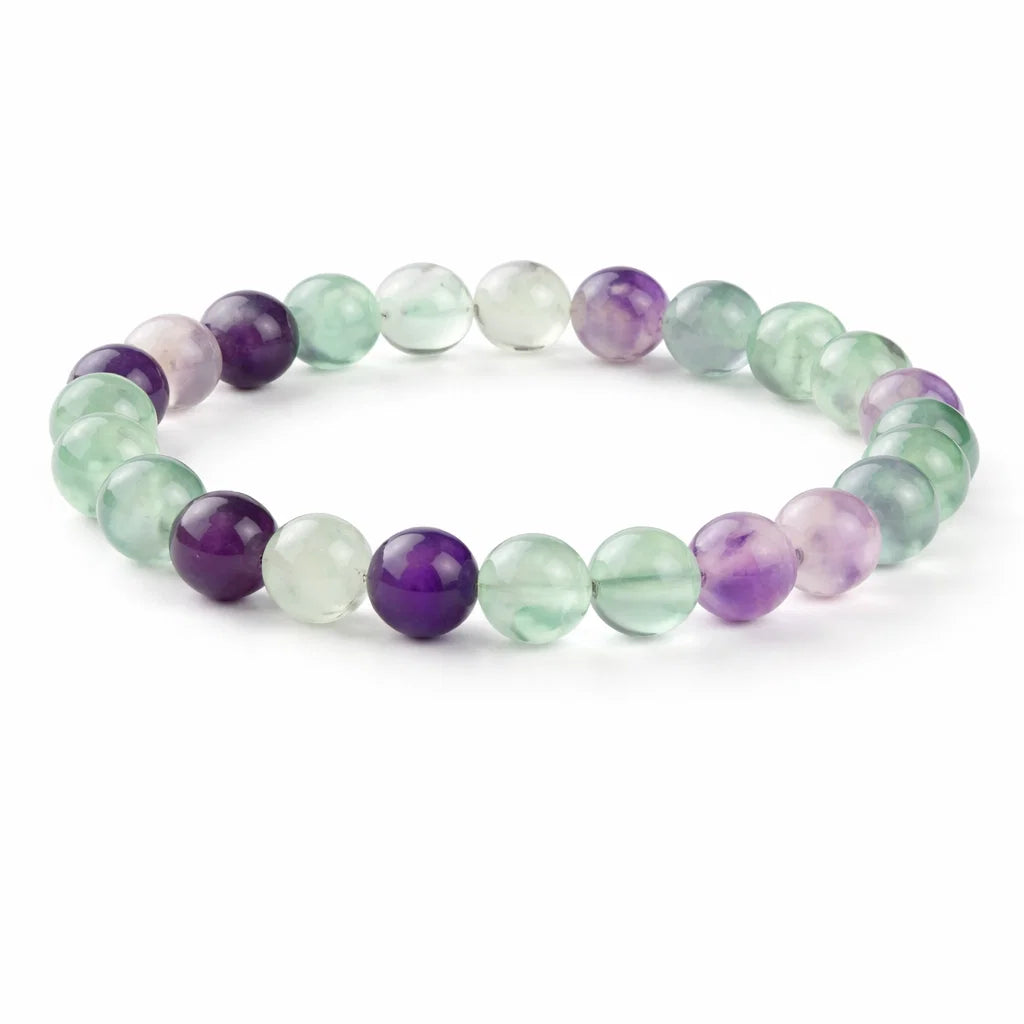 Premium Fluorite Crystal Bracelet (8mm) – Vastu Remedy for Clear Mind, Balanced Aura