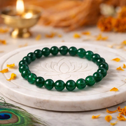 Premium Green Jade Crystal Bracelet (8mm) – Vastu Remedy Abundance & Protection