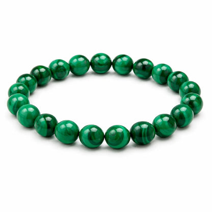 Premium Natural Malachite 8mm Bracelet, Vastu Remedy for Transformation, Heart Healing & Protection