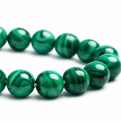 Premium Natural Malachite 8mm Bracelet, Vastu Remedy for Transformation, Heart Healing & Protection