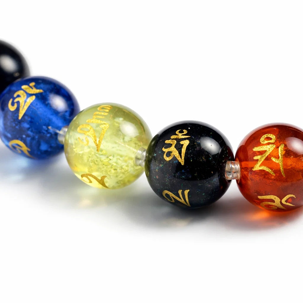 Om Mani Padme Bracelet - 100% Pure Crystal Stone Bracelet with Premium Look for Vastu Remedy