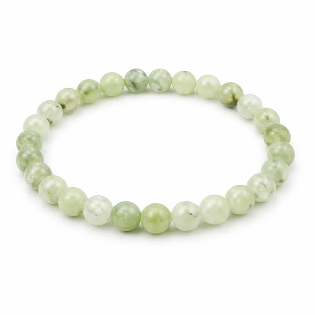 Prehnite Crystal Bracelet 8mm - 100% Pure Crystal Stone Bracelet with Premium Look | Vastu Remedy for Positivity