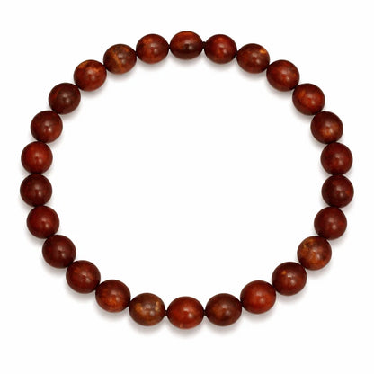 Natural Red Jasper Crystal Bracelet – Vastu Remedy for Grounding & Root Chakra | 8mm Beads