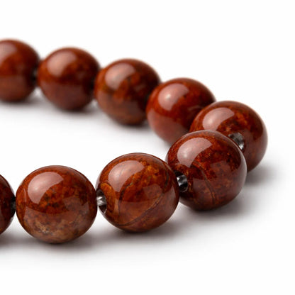 Natural Red Jasper Crystal Bracelet – Vastu Remedy for Grounding & Root Chakra | 8mm Beads
