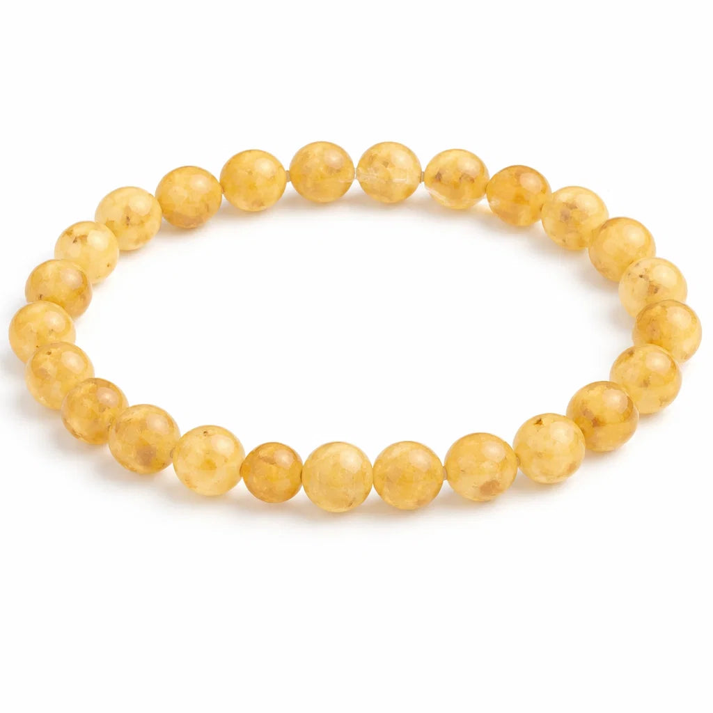 Natural Rutile Quartz Crystal Bracelet – Vastu Remedy for Clarity, Confidence & Decision Making | 8mm Beads