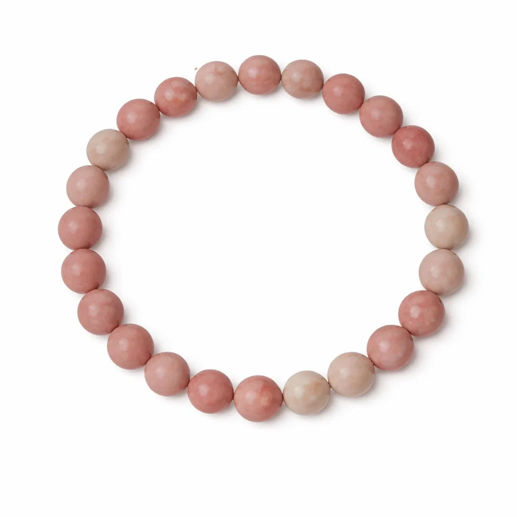 Premium Natural Rhodochrosite 8mm Bracelet for Vastu Remedy, Self-Love, Emotional Healing & Heart Chakra