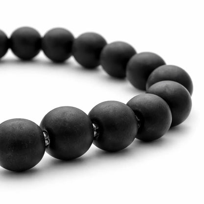 Premium Natural Shaligram 8mm Bracelet, Vastu Remedy for Divine Protection, Prosperity & Lord Vishnu Blessings