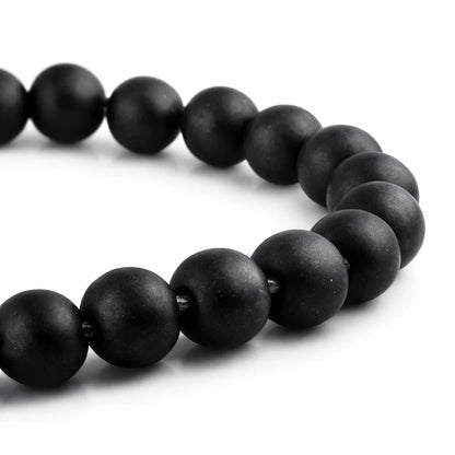 Premium Natural Shaligram 8mm Bracelet, Vastu Remedy for Divine Protection, Prosperity & Lord Vishnu Blessings