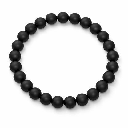 Premium Natural Shaligram 8mm Bracelet, Vastu Remedy for Divine Protection, Prosperity & Lord Vishnu Blessings