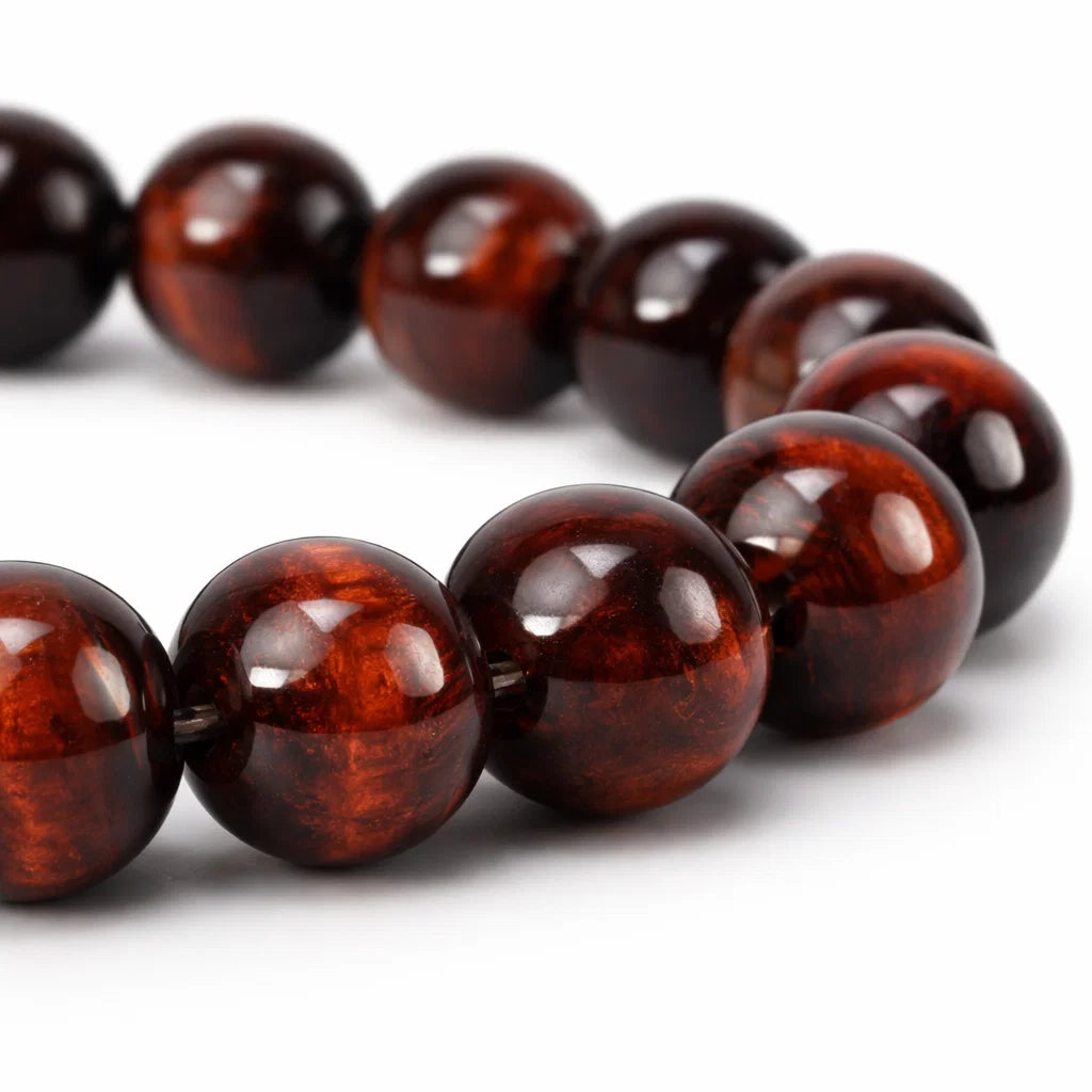 Premium Natural Red Tiger Eye Bracelet 8mm Beads – Vastu Remedy for Strength & Grounding