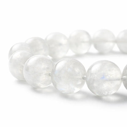 Premium Natural White Rainbow Moonstone 8mm Bead Bracelet – Vastu Remedy for Calm, Clarity & Protection