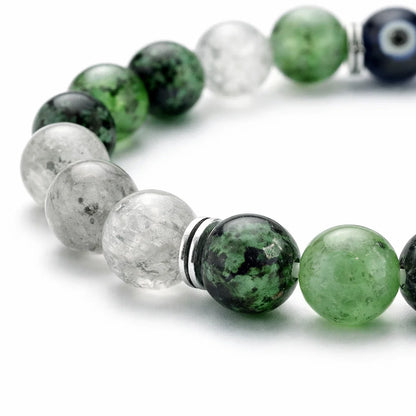 Aries Zodiac Crystal Bracelet – Vastu Remedy for Confidence & Impulse Control with  Labradorite & Green Aventurine | 8mm Beads